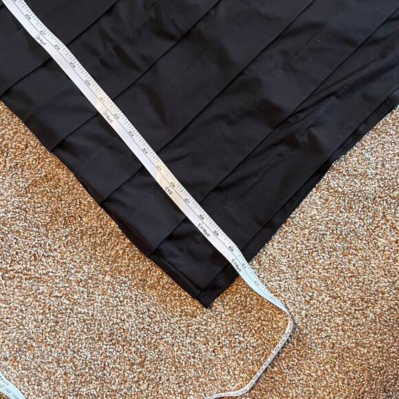 Melrose Womens Black White Colorblock Flutter Sleeve Pleated Sheath Dress Sz 14 - Picture 6 of 7